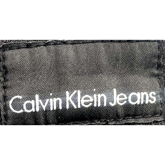 Calvin Klein Womens Jeans Size 28/32 Black Denim BootCut Button - Picture 10 of 16